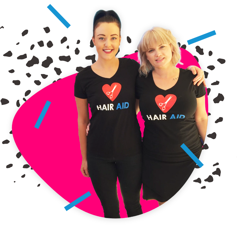 Two people holding each other, shoulder to shoulder